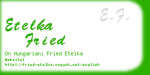 etelka fried business card